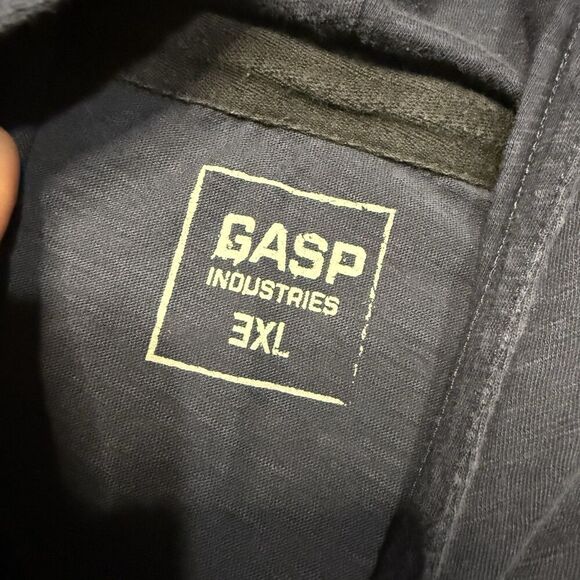 Gasp Lightweight Pullover Hoodie Men’s Size 3XL Longsleeve Workout Shirt Blue - Picture 4 of 6